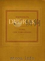 TEMA CON VARIAZIONI Op.36 Piano     PDF电子版封面    Antonin Dvorak 