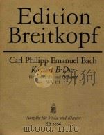 巴赫C.PH.E.B大调协奏曲(大提琴和钢琴)(外文)     PDF电子版封面     