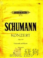 舒曼大提琴协奏曲(附分谱)（ PDF版）