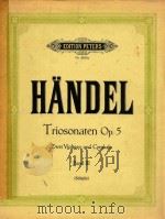 Triosonaten Op.5 Zwei Violinen und Cembalo Band Ⅲ（ PDF版）