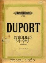 STUDEN FOR DIOLONCELL 21     PDF电子版封面    Jean Louis Duport 