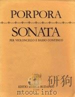 18世纪意大利作曲家--波尔波拉:大提琴奏鸣曲     PDF电子版封面     