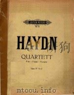 QUARTETT fur zwei Violinen Viola und Violoncello Opus 77 Nr.2     PDF电子版封面    Joseph Haydn 