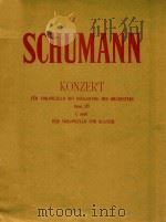 舒曼大提琴协奏曲op.129 --C小调(钢琴伴奏谱)     PDF电子版封面     