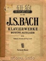 Klavierwerke Busoni-ausgabe ⅩⅧ     PDF电子版封面    J.S.Bach 