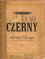 160 KURZE UBUNGEN   1987  PDF电子版封面    CZERNY 