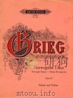 Norwegische Tanze Opus 35 Klavier und Violine（ PDF版）