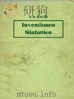 Inventionen Sinfonien   1979  PDF电子版封面    J.S.Bach 