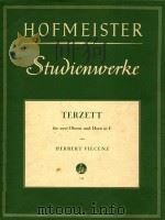 Terzett fur zwei Oboen und Horn in F（1955 PDF版）