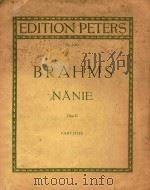 Nanie Opus 82 Partiur     PDF电子版封面    von Johannes Brahms 