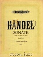 Sonate g moll-G minor-sol mineur Op.2 Nr.8 2 Violinen und Klavier（ PDF版）
