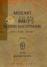 EINE KLEINE NACHTMUSIK     PDF电子版封面    MOZART 