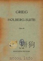 Aus Holberge Zeit Suite Im Alten fur Streichorchester Opus 40     PDF电子版封面    Edvard Grieg 