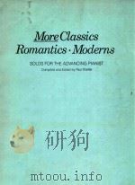 Romantics·Moderns Solos for the advancing Pianist   1984  PDF电子版封面     