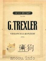 特雷瑟勒大提琴协奏曲(大提琴和钢琴)(外文)     PDF电子版封面    特雷瑟勒 