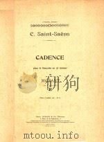 Cadence pour le Concerto en ut mineur   1911  PDF电子版封面    C.Saint-Saens 