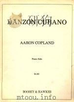 Danzon Cubano Aaron Copland piano solo   1949  PDF电子版封面    Aaron Copland 