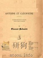 Antoine et cleopatre   1920  PDF电子版封面     