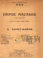 DANSE MAEABRE   1973  PDF电子版封面    SAINT-SAENS 