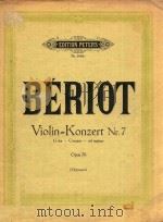 Violin=Konzert Nr.7 G dur     PDF电子版封面    Beriot 