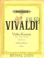 维瓦尔蒂:小提琴协奏曲E大调 EP4379(外文)（ PDF版）