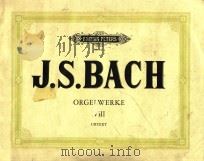 Orgelwerke Ⅷ     PDF电子版封面    J.S.Bach 