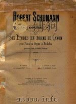 Six Etudes en Forme De Ganon pour Piano ou Orgue a Pedales（ PDF版）