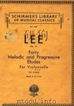 大提琴练习曲   1902  PDF电子版封面    SEBASTIAN LEE 