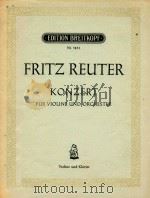 罗伊特尔:小提琴协奏曲(小提琴和钢琴)(外文)（ PDF版）