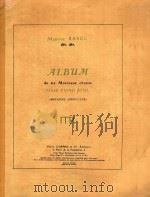 Album de Six Morceaux choisis pour piano seul   1913  PDF电子版封面    Maurice Ravel 