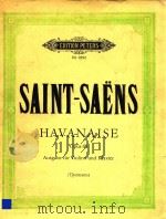 HAVANAISE     PDF电子版封面    SAINT-SAENS 