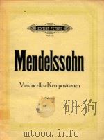 大提琴作品集(附分谱)(外文)     PDF电子版封面    门德尔松 