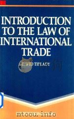Introduction to the Law of International Trade（1989 PDF版）