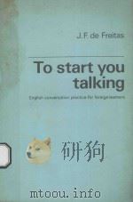 To Start you Talking English Conversation Practice for Foreign Learners（1970 PDF版）