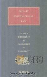 Private International Law 3rd Edition   1990  PDF电子版封面  9780414013452   