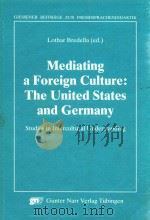 Mediating a Foreign Culture:The United States and Germany Studies in International Understanding   1991  PDF电子版封面  3823343564   