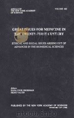 Great issues for medicine in the twenty-first century ethical and social issues arising out of advan   1999  PDF电子版封面  157331143X   