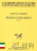 Piano concerto Op. 38   1962  PDF电子版封面  9780793539468  Samuel Barber 