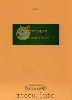 String quartet no. 4   1986  PDF电子版封面    Elliott Carter 