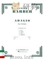 Adagio for strings   1992  PDF电子版封面    Samuel Barber 