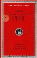 OVID TRISTIA EX PONTO   1996  PDF电子版封面  0674991675  ARTHUR LESLIE WHEELER 