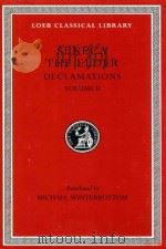 SENECA THE ELDER DECLAMATIONS  VOLUME II   1974  PDF电子版封面  0674995116  M.WINTER BOTTOM 