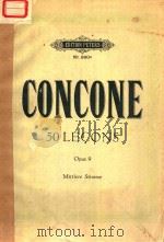 50 LECONS OPUS 11 BASS MITTLERE STIMME     PDF电子版封面    CONCONE 