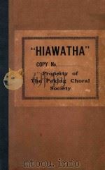 HIAWATHA'S WEDDING-FEAST     PDF电子版封面    S.COLERIDGE-TAYLOR 