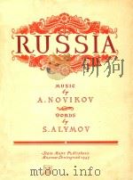 MUSIC A NOBIKOV WORDS S.ALYMOV   1949  PDF电子版封面    RUSSIA 