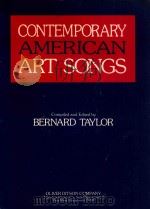 CONTEMPORARY AMERICAN ART SONGS   1977  PDF电子版封面    BERNARD TAYLOR 