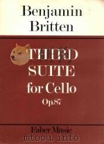 THIRD SUITE FOR CILLO OP.87   1976  PDF电子版封面     