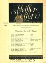 J.STUTSCHEWSKY UND I.THALER     PDF电子版封面    MEIFTER WEIFEN 