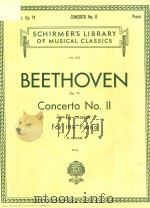 CONCERTO NO.2 IN BB MAIOR FOR THE PIANO     PDF电子版封面    BEETHOVEN 