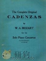 THE COMPLETE ORIGINAL CADENZAS（ PDF版）